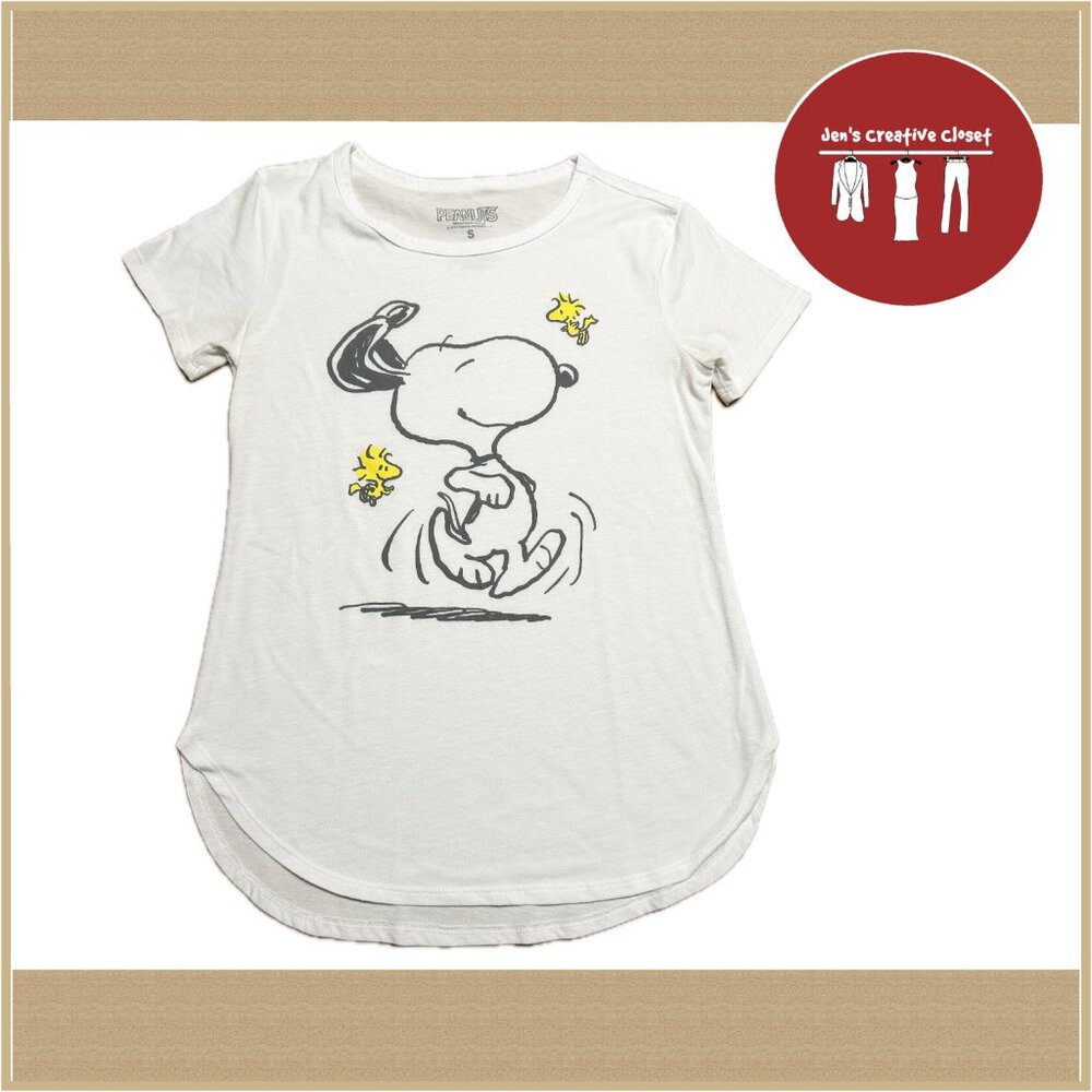 Women's Peanuts Snoopy Woodstock Tee